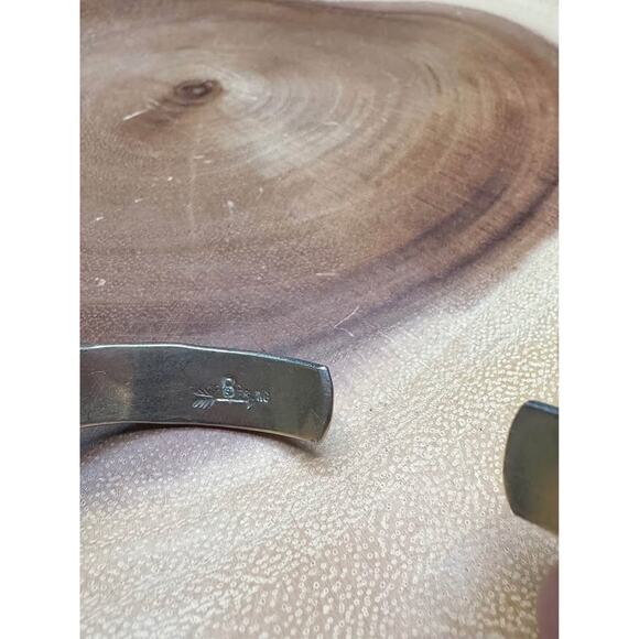 Handmade Vintage Navajo Etched Cuff Bracelet – 14K Gold Fill, Sterling Silver - Picture 10 of 10